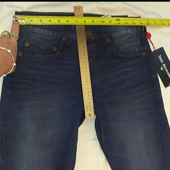 NWT True Religion Rocco Button Fly Relaxed Skinny